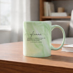 Glamma Definition marble mug in green
