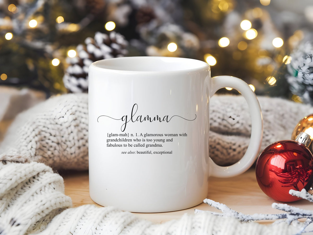 Glamma Definition standard mug in white