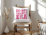 In My Granny Era cushion in white