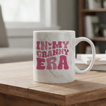In My Granny Era marble mug in grey