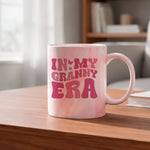 In My Granny Era marble mug in red