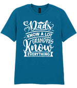 Dads Know a Lot Grandpas Know Everything t-shirt in antique sapphire