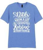 Dads Know a Lot Grandpas Know Everything t-shirt in carolina blue