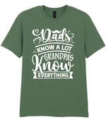 Dads Know a Lot Grandpas Know Everything t-shirt in military green