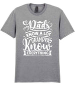 Dads Know a Lot Grandpas Know Everything t-shirt in sport grey