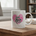 Best Mom Ever marble mug in grey