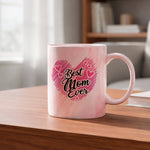 Best Mom Ever marble mug in red
