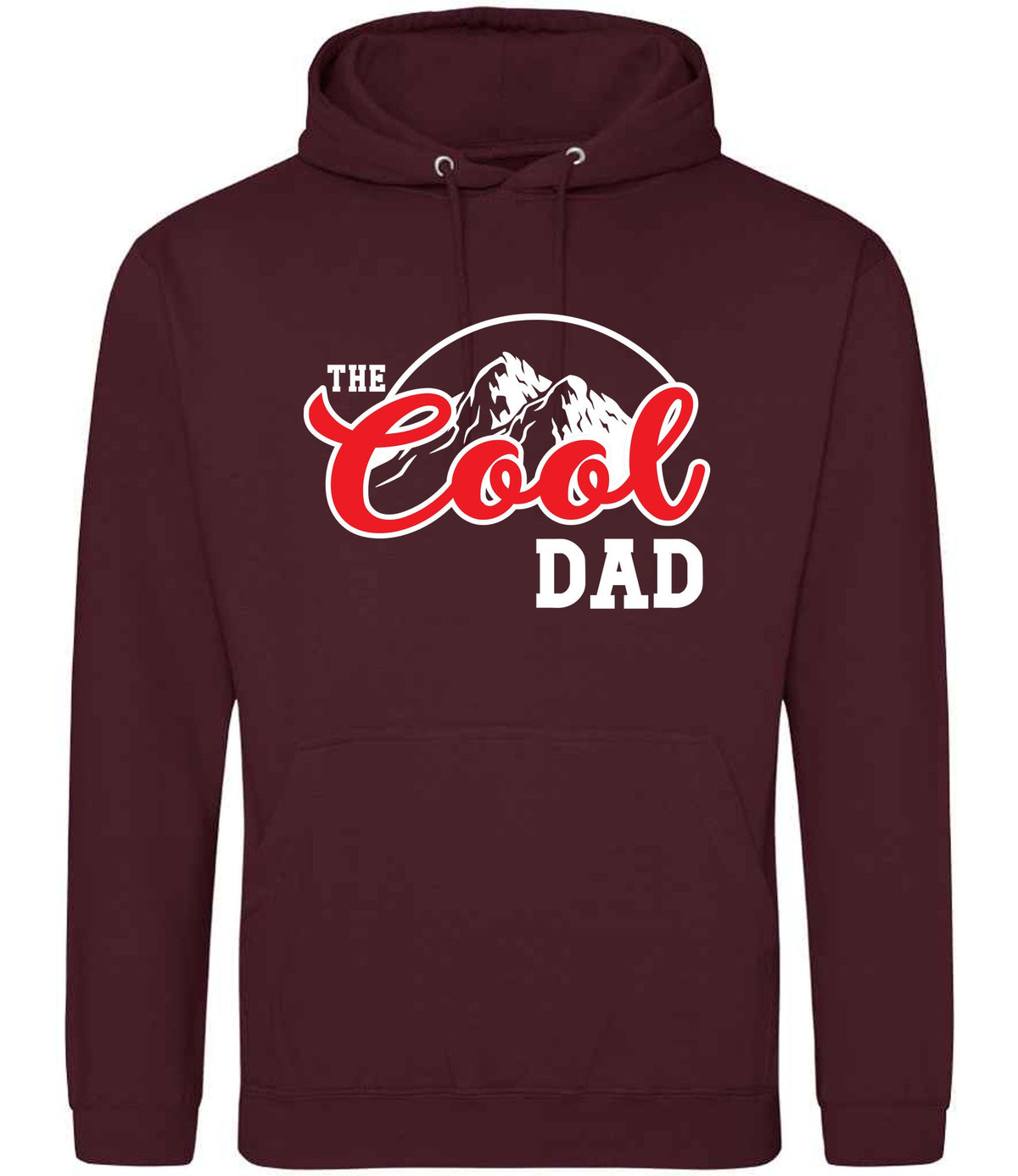 The Cool Dad hoodie in burgundy