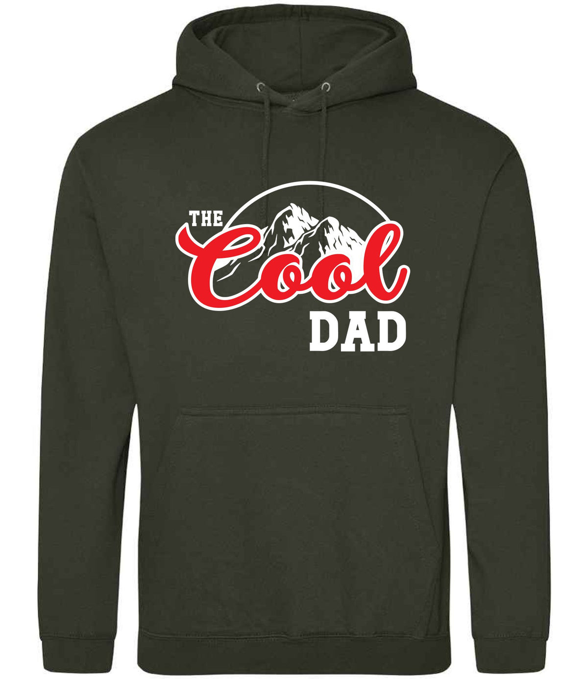 The Cool Dad hoodie in combat green