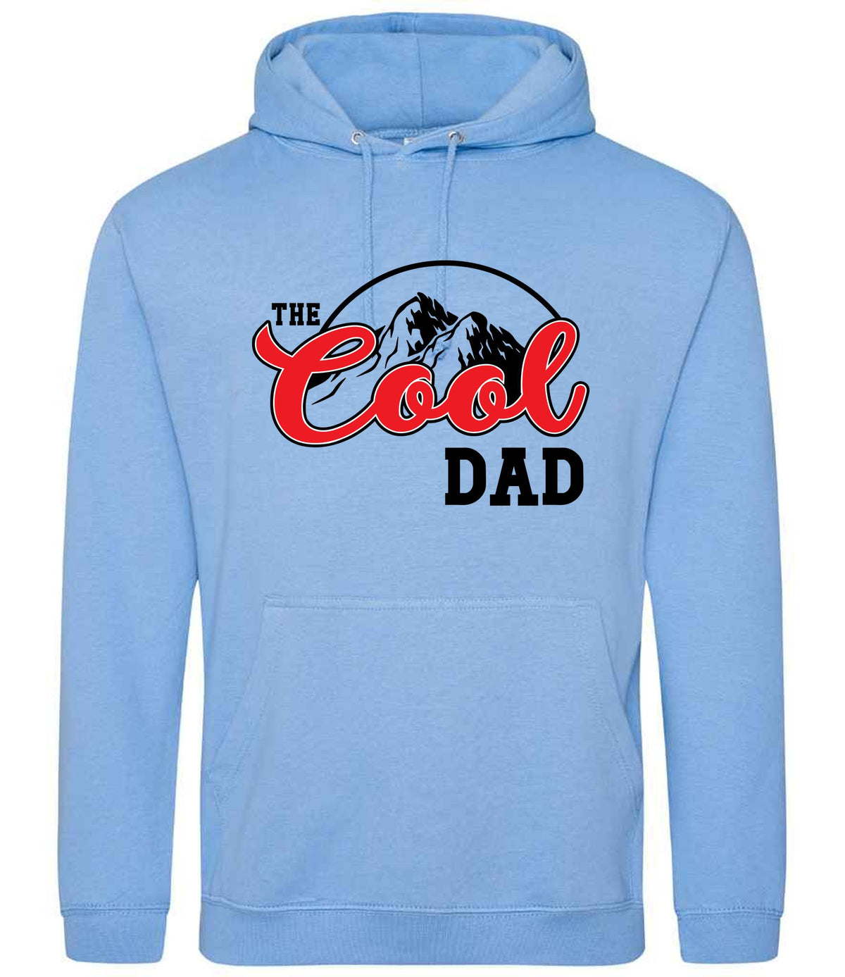 The Cool Dad hoodie in cornflower blue
