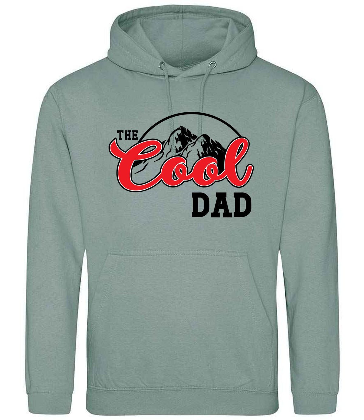 The Cool Dad hoodie in dusty green