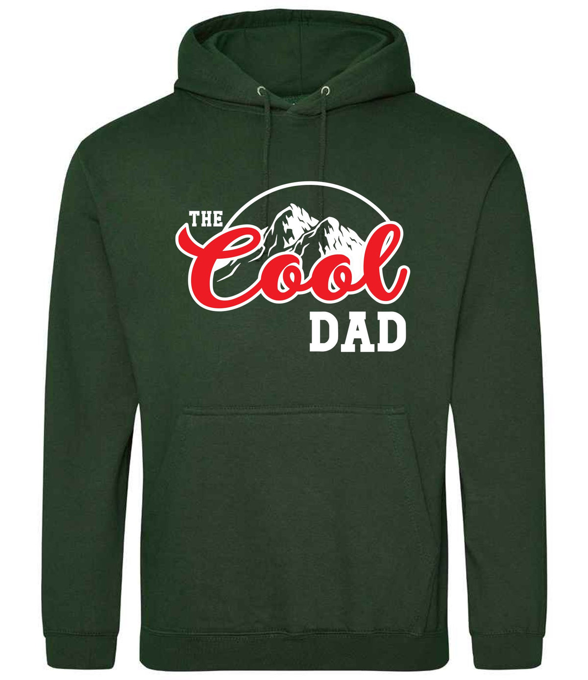 The Cool Dad hoodie in forest green