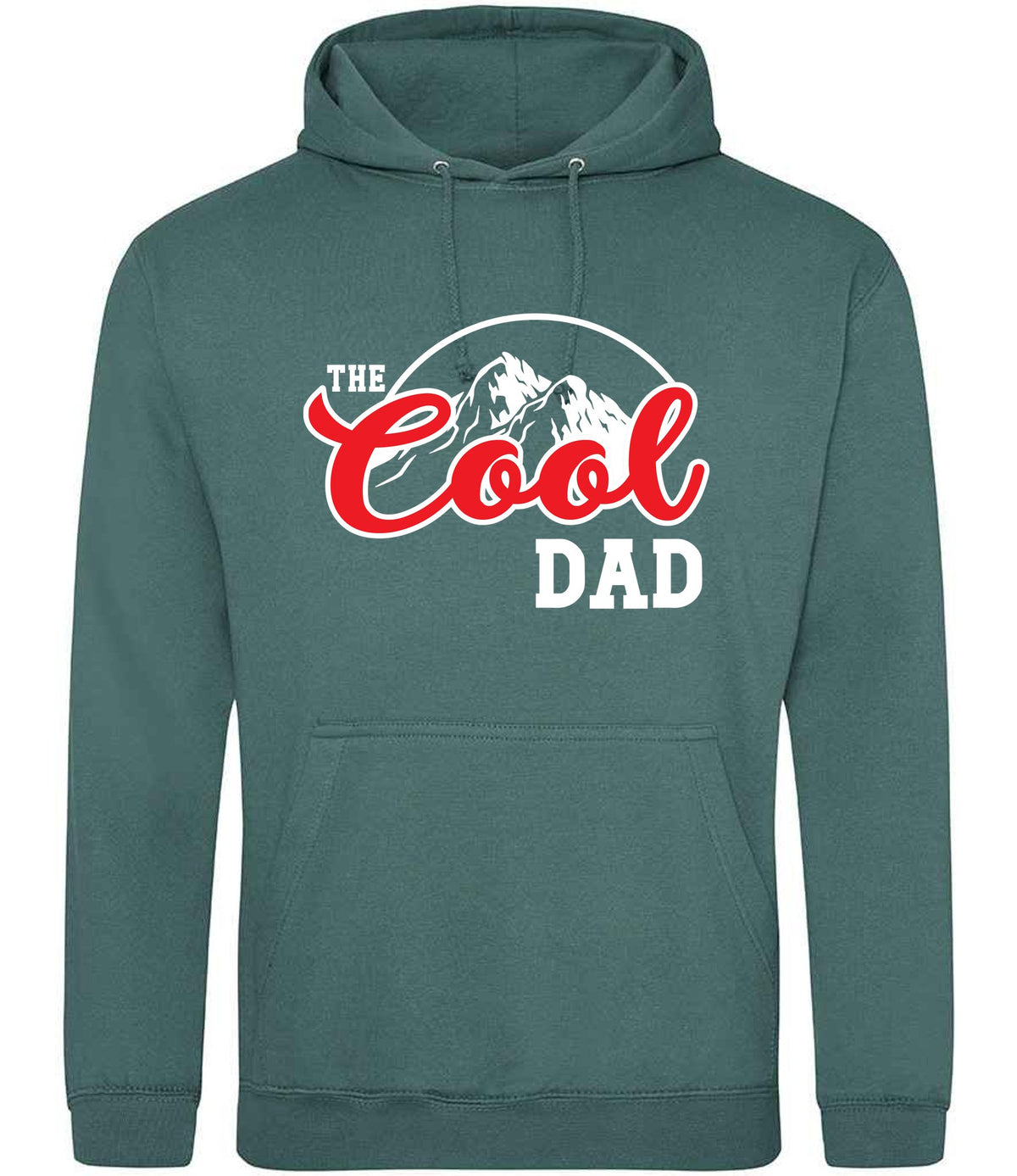 The Cool Dad hoodie in moss green