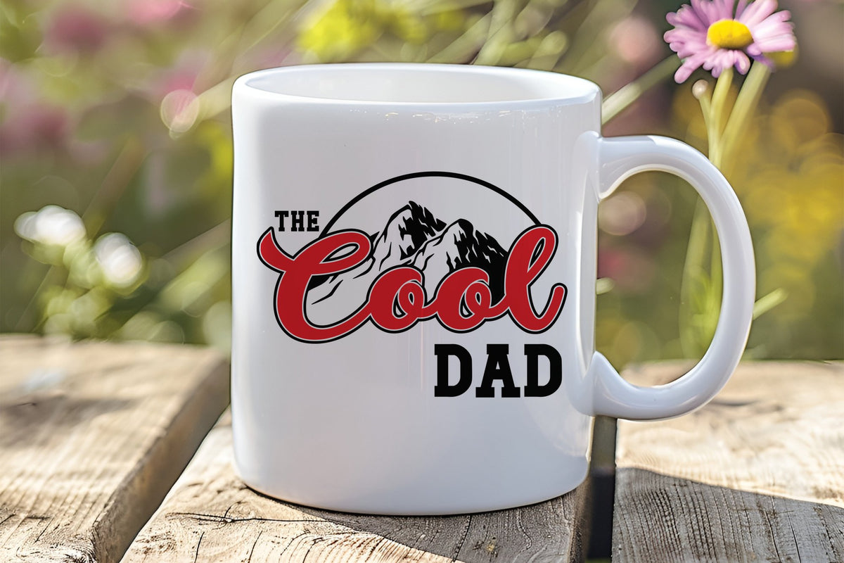 The Cool Dad standard mug in white