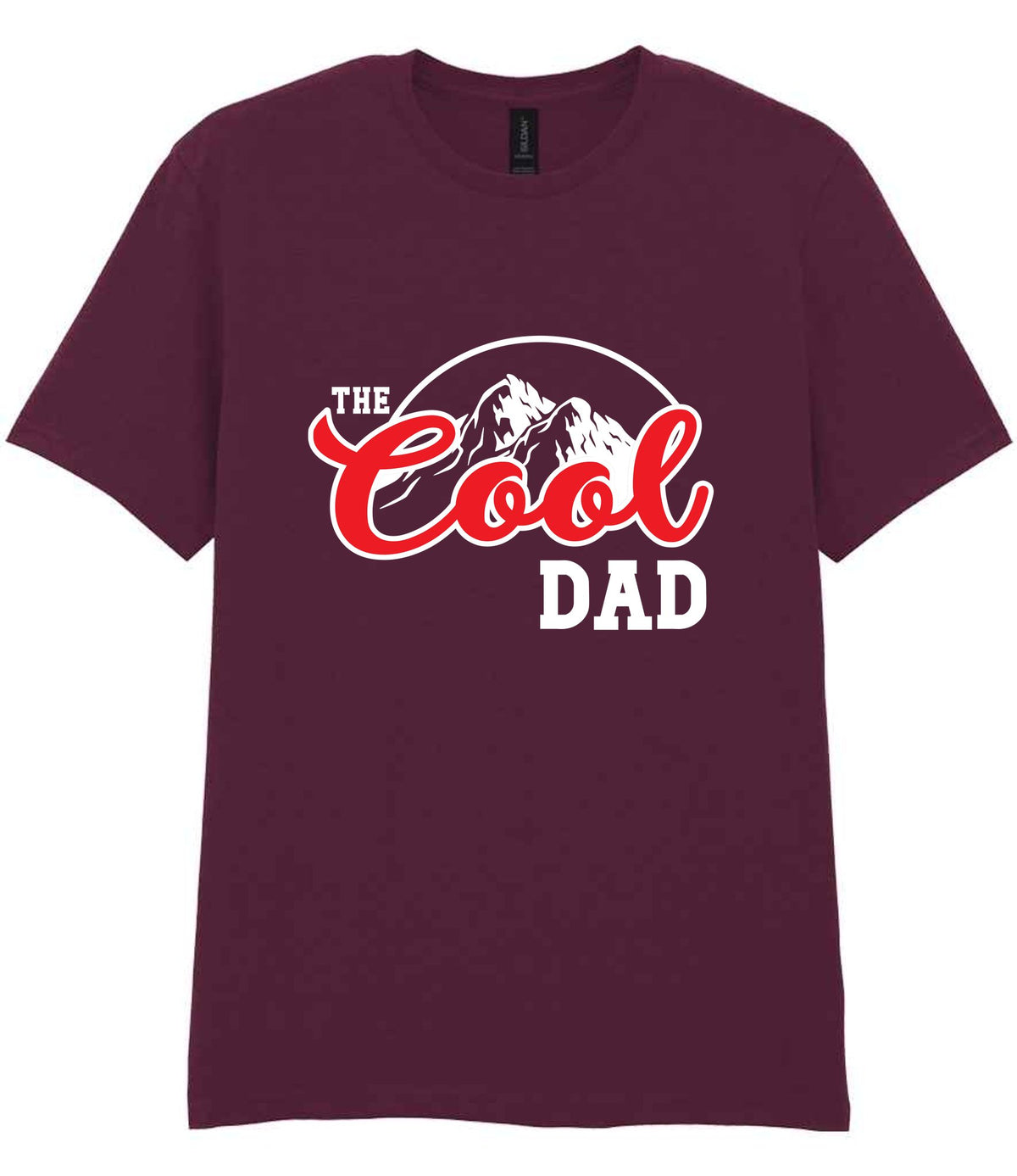 The Cool Dad t-shirt in maroon