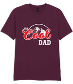 The Cool Dad t-shirt in maroon