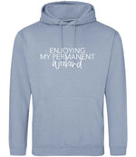 Permanentweekend hoodie in dusty blue