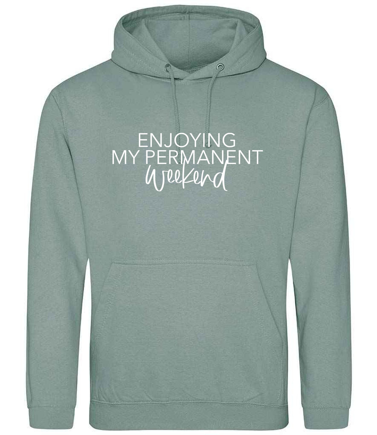Permanentweekend hoodie in dusty green