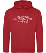 Permanentweekend hoodie in fire red