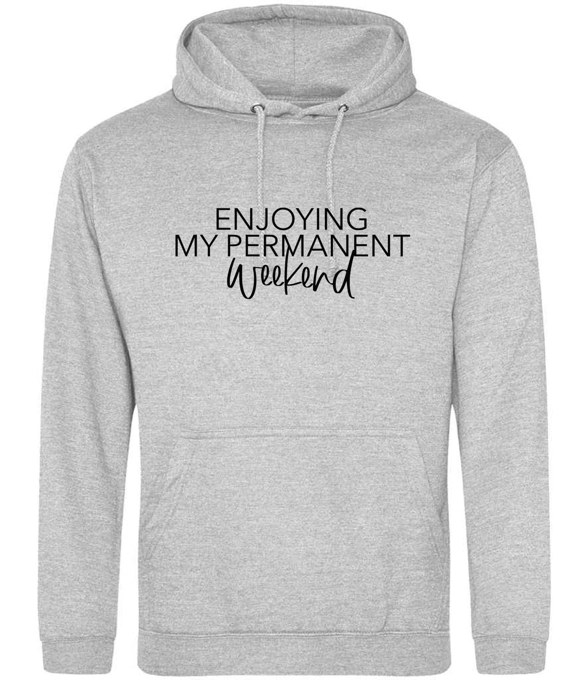 Permanentweekend hoodie in heather grey