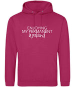Permanentweekend hoodie in hot pink