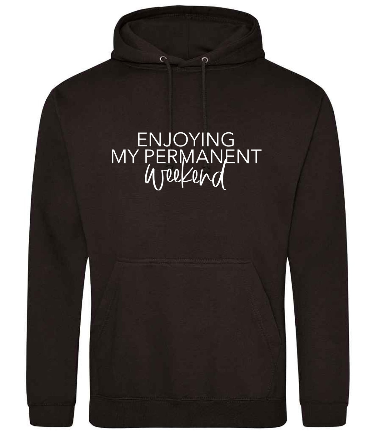 Permanentweekend hoodie in jet black