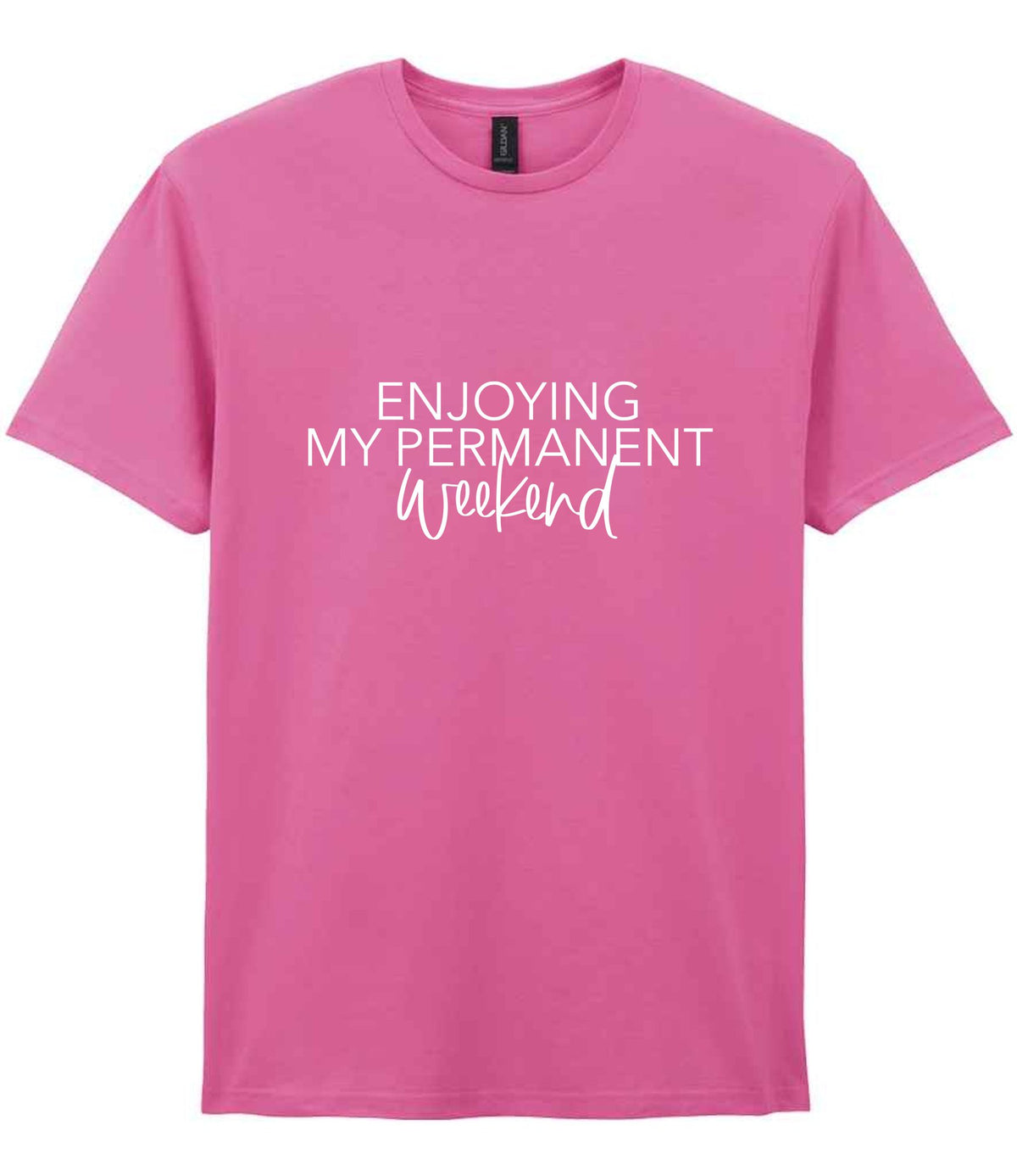 Permanentweekend t-shirt in azalea