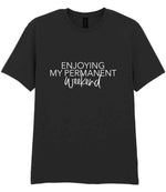 Permanentweekend t-shirt in black