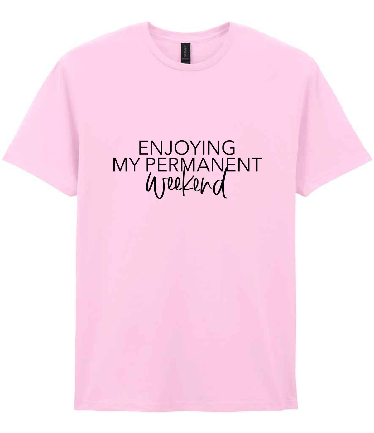 Permanentweekend t-shirt in light pink
