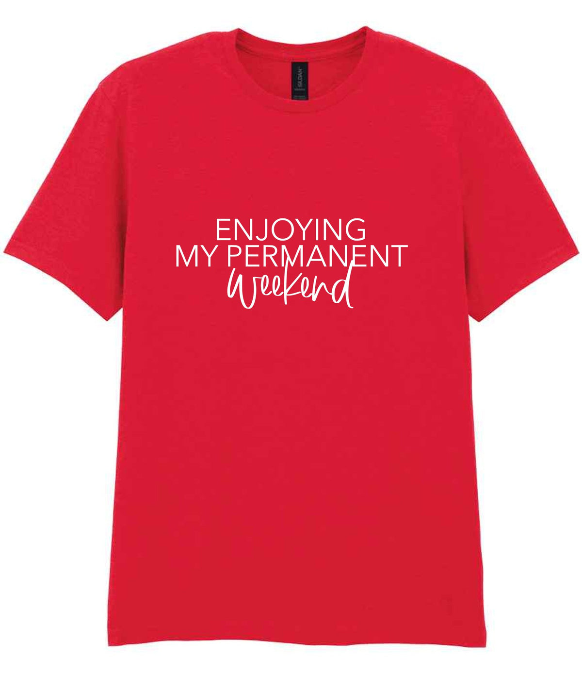 Permanentweekend t-shirt in red