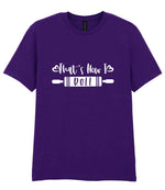 That's How I Roll t-shirt in fan dark purple