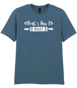 Thats How I Roll t-shirt in indigo