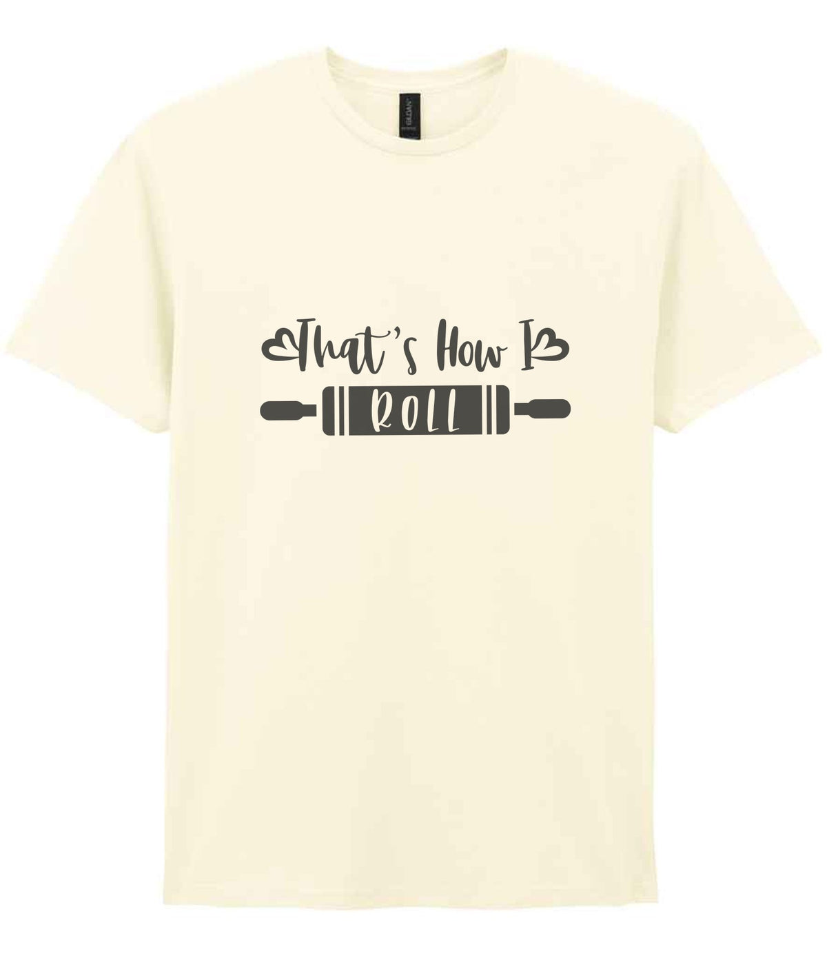 That's How I Roll t-shirt in off white