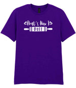 Thats How I Roll t-shirt in purple