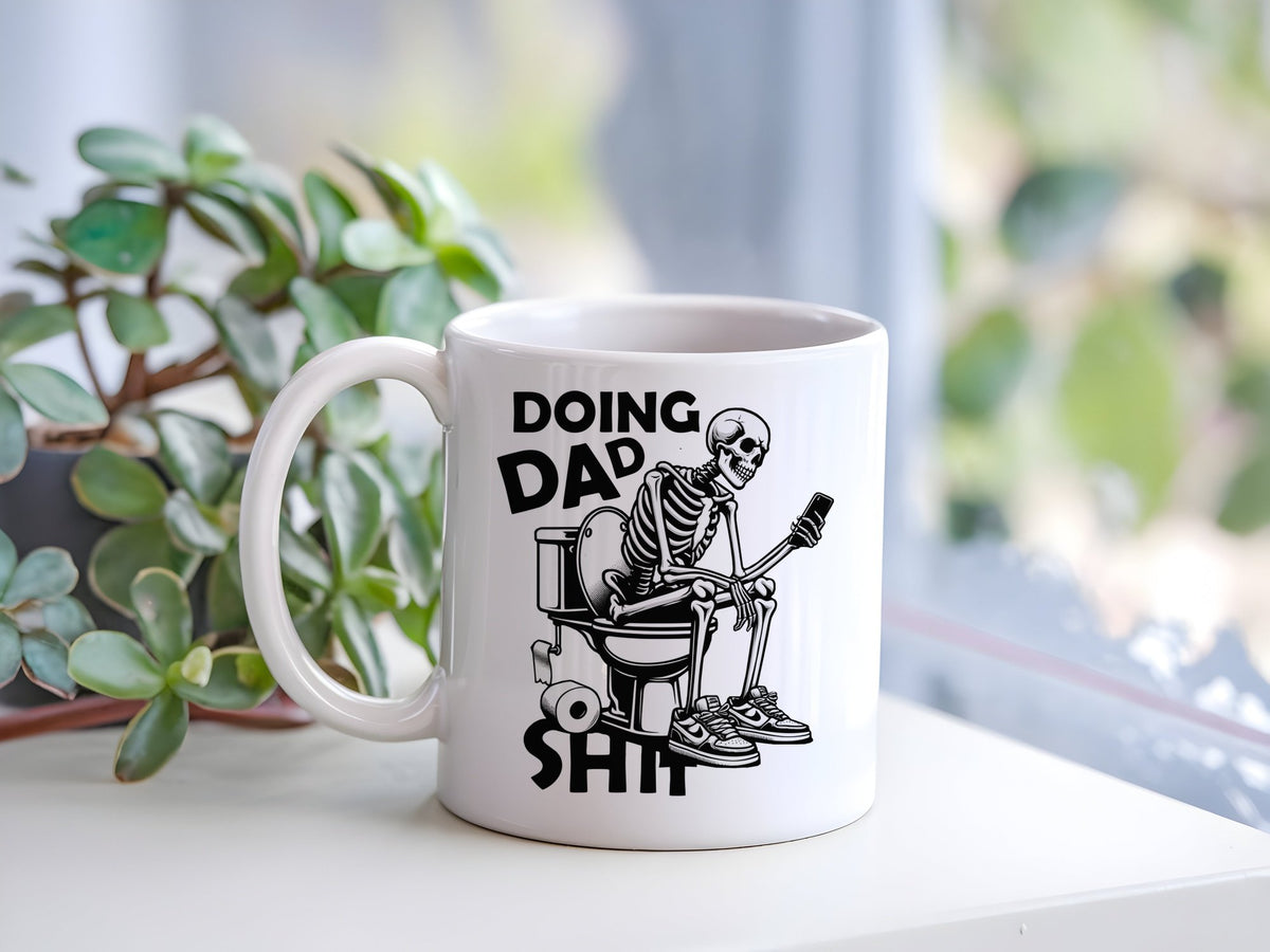 Doing Dad Shit standard mug in white