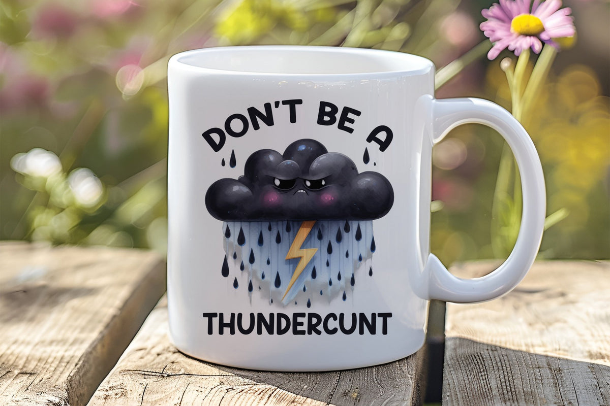 Don't Be a Thundercunt orca 11oz standard mug in white