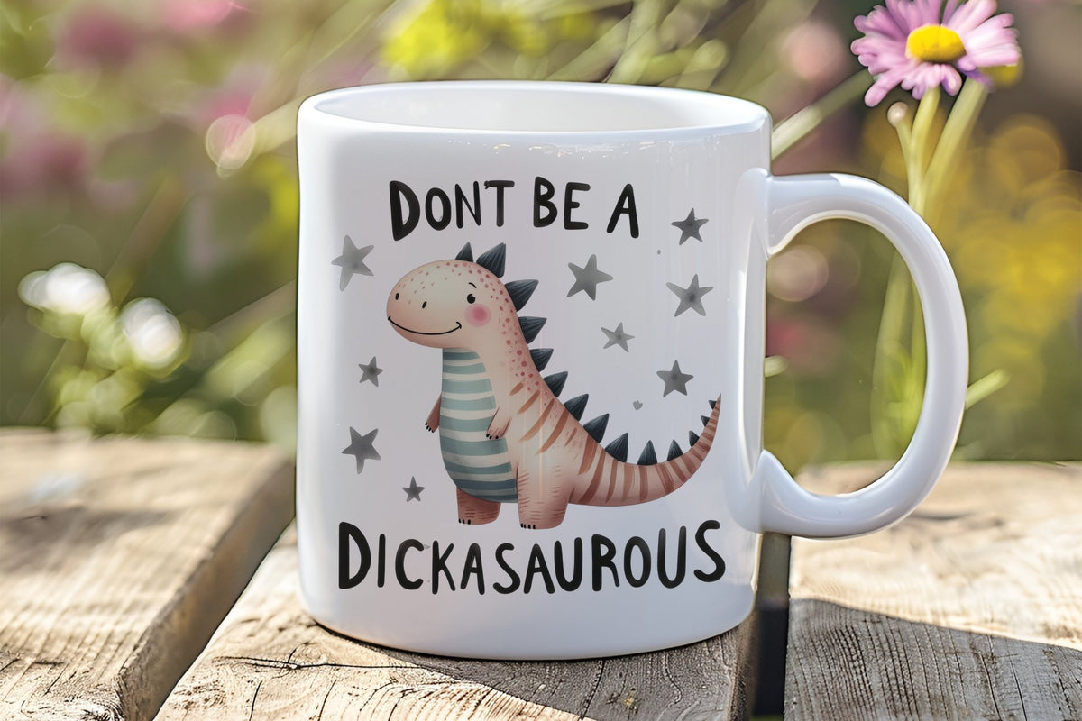 Dont Be a Dickasaurious orca 11oz standard mug in white