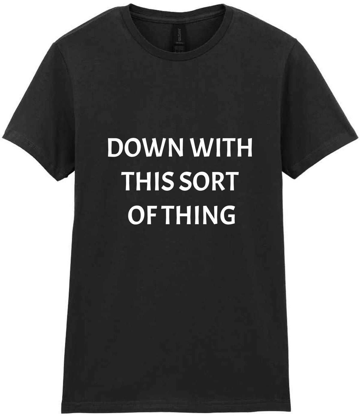 Down with This Sort of Thing t-shirt in black