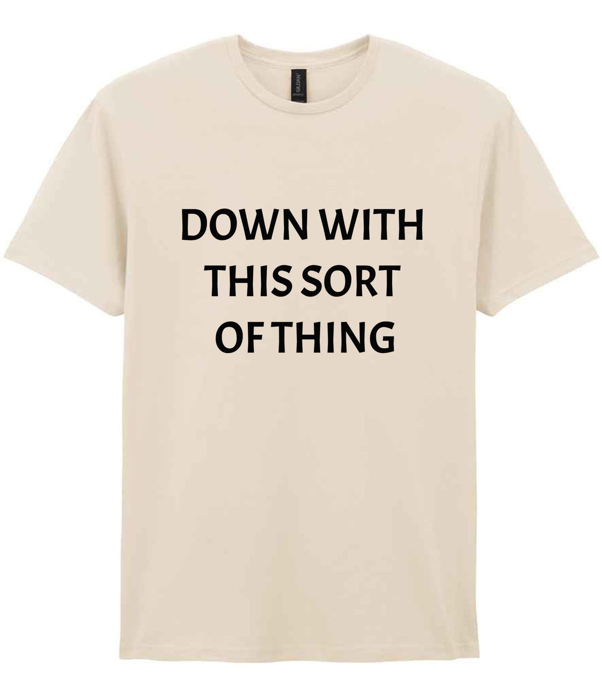 Down with This Sort of Thing t-shirt in natural