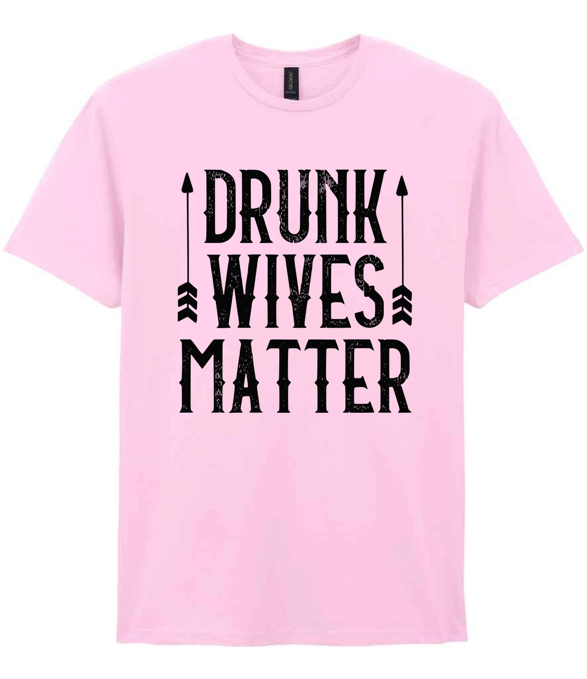 Drunk Wives Matter t-shirt in light pink