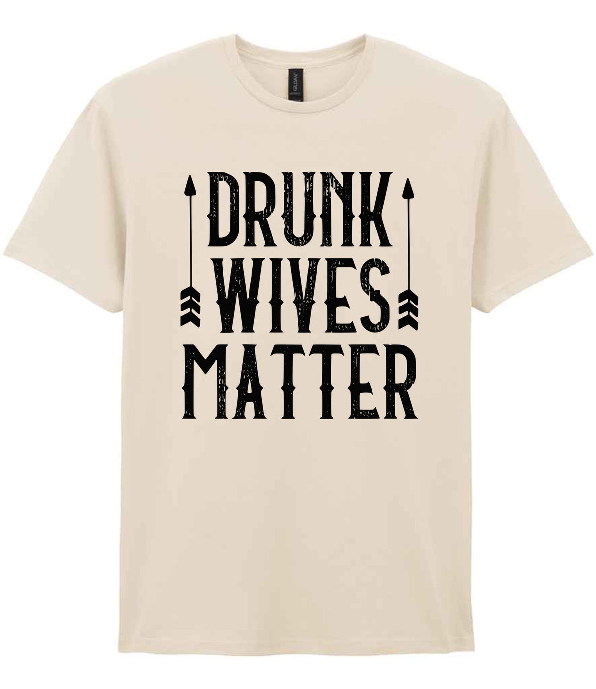 Drunk Wives Matter t-shirt in natural