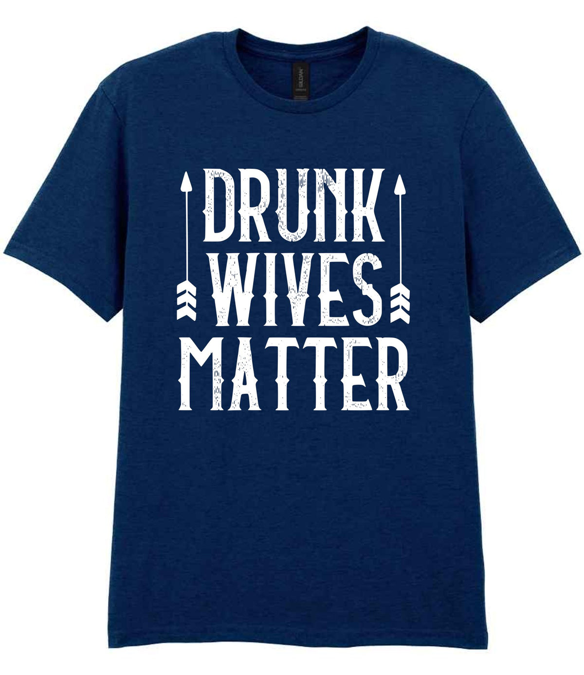 Drunk Wives Matter t-shirt in navy