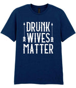 Drunk Wives Matter t-shirt in navy