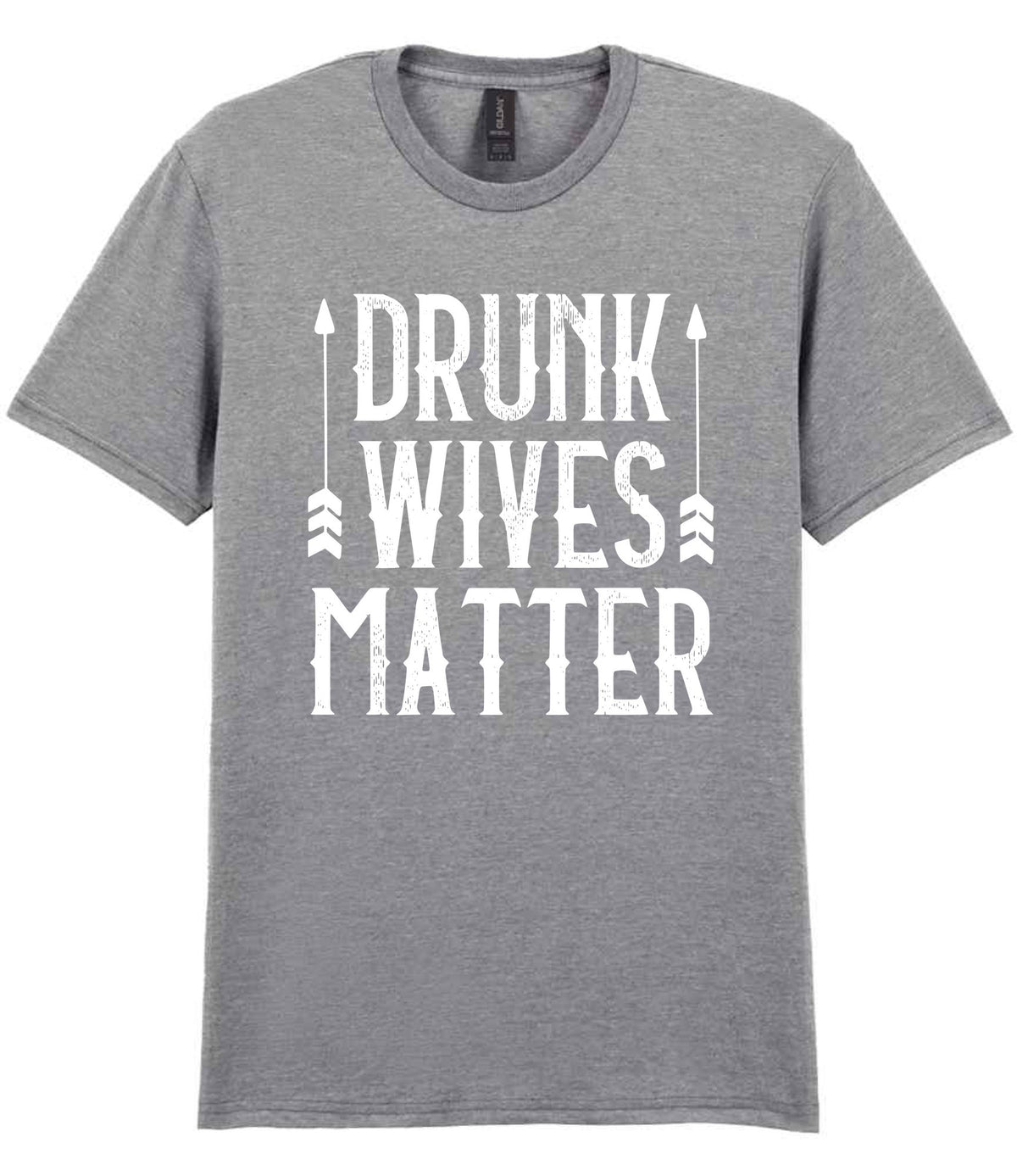 Drunk Wives Matter t-shirt in sport grey