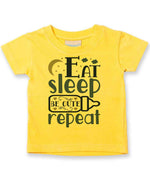 Eat Sleep BE CUTE Repeat t-shirt in sunflower