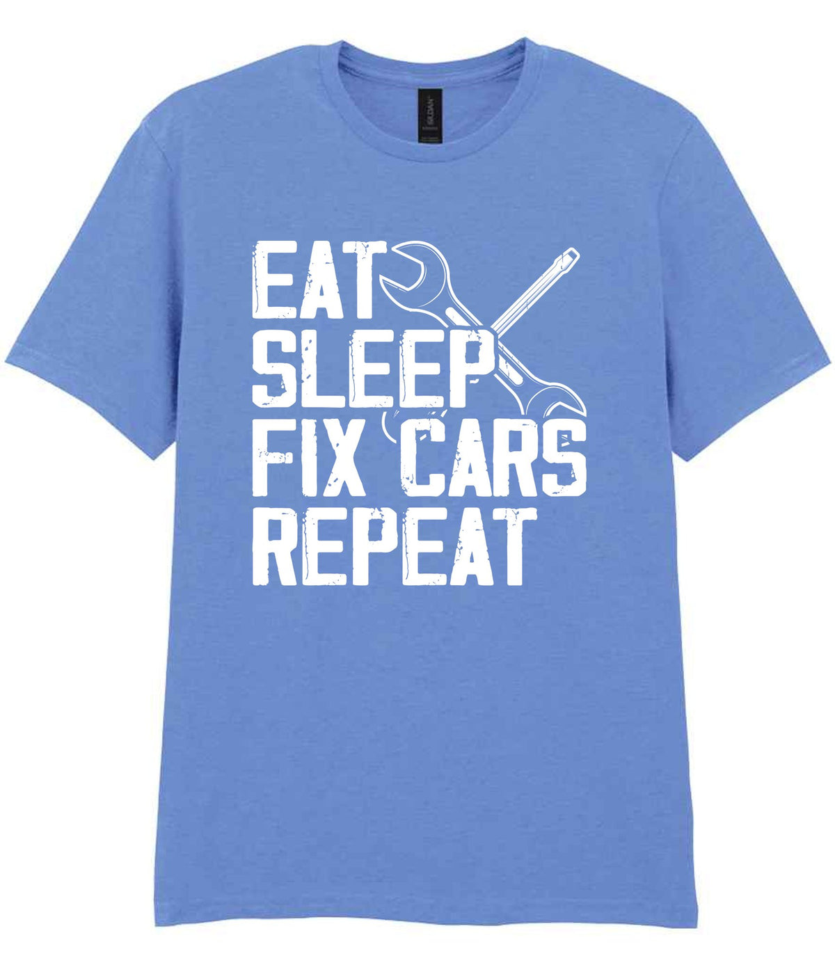 EAT SLEEP FIX CARS Repeat t-shirt in carolina blue