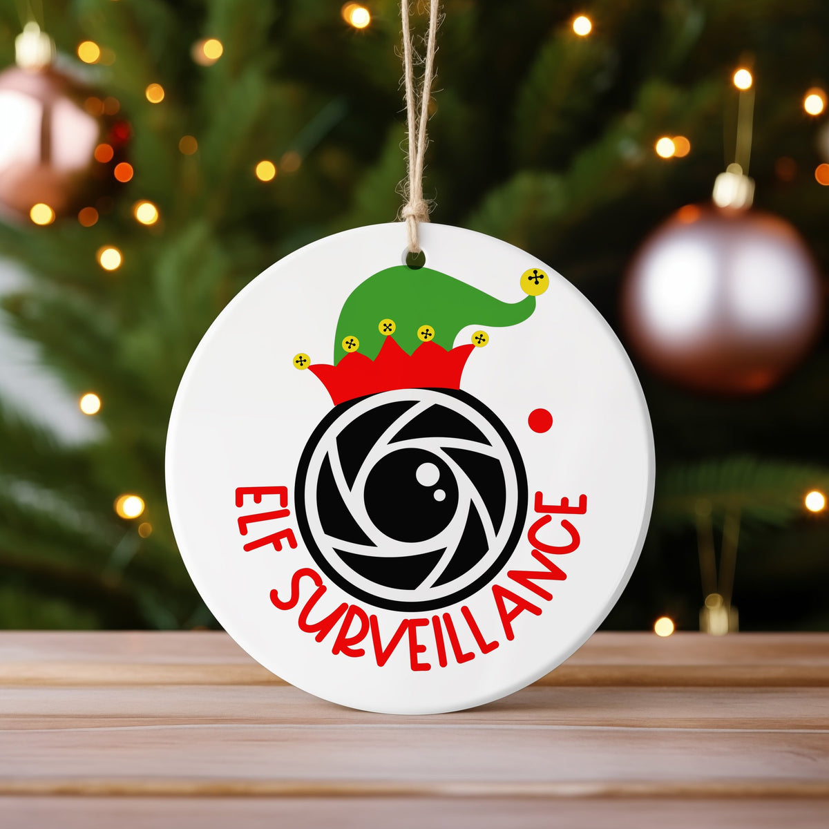 Elf Surveillance ceramic hanging decoration in standard