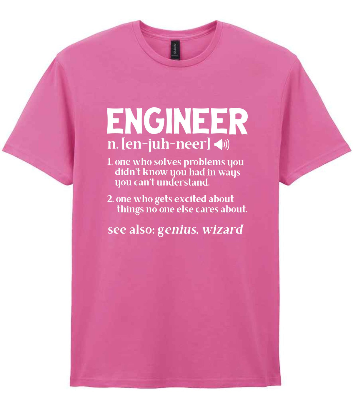 Engineer Definition t-shirt in azalea