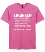 Engineer Definition t-shirt in azalea