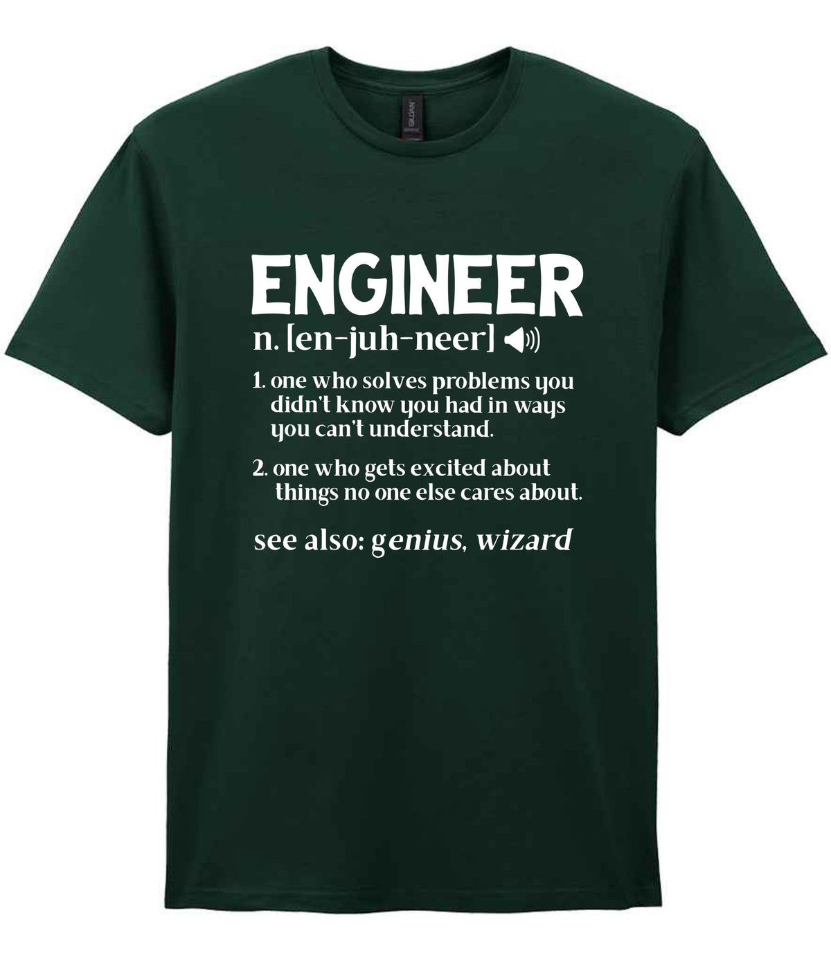Engineer Definition t-shirt in forest green